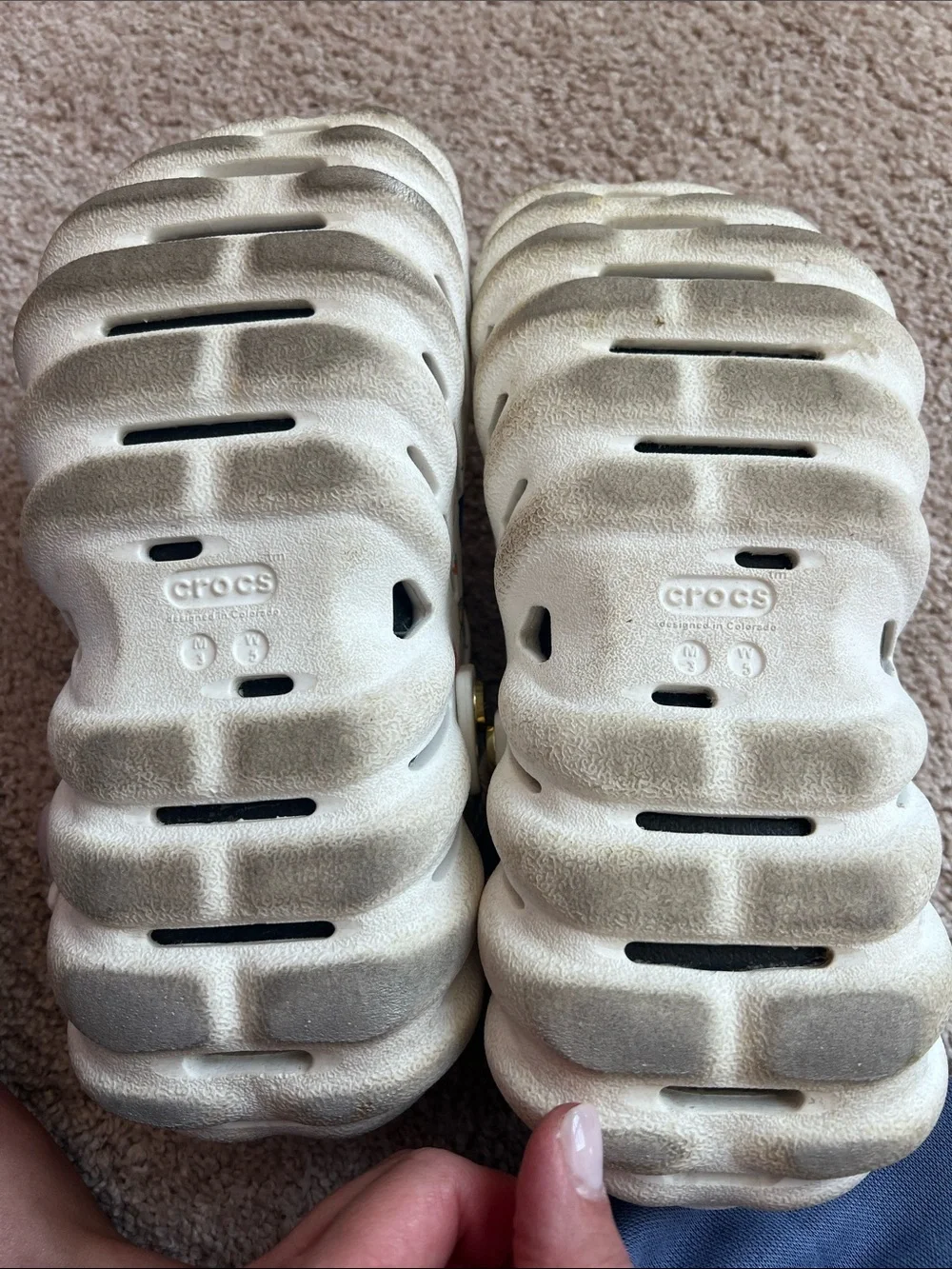 CROCS white clogs